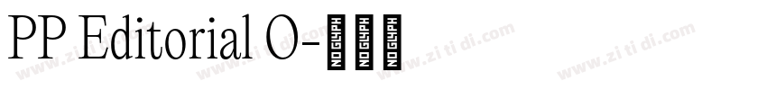 PP Editorial O字体转换